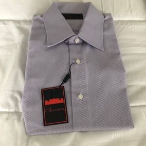 BRESCIANI DRESS SHIRT MADE IN ITALY 39 15.5